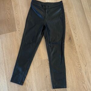 Cheap Monday Sleek Black faux leather Pants
